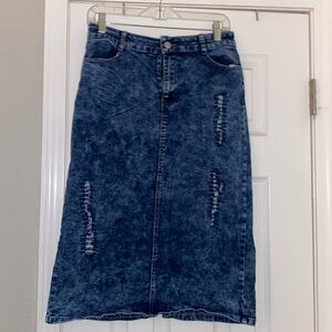 Denim skirt (LARGE)